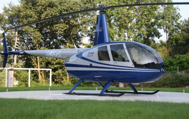 helicopter on the grass